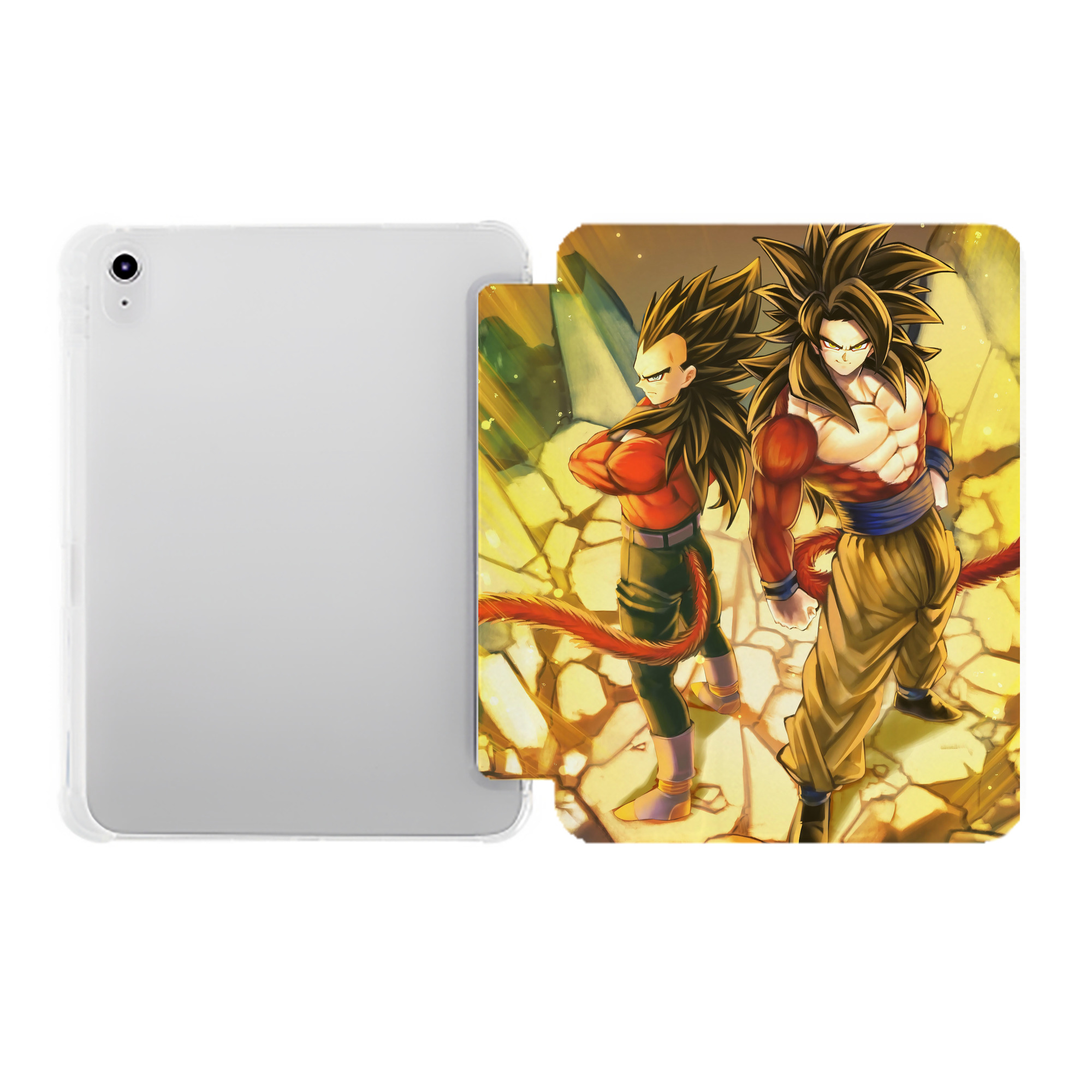 （画像用） ドラゴンボール DRAGON BALL IPad ケース ペン収納付き 三つ折りスタンド PUレザー×シリコン 対応機種9.5/10.5/10.9インチ
